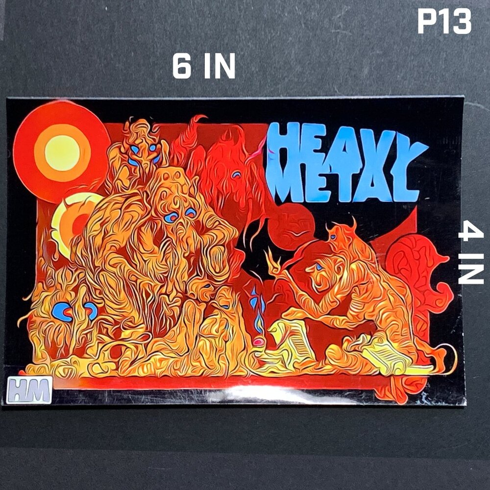HEAVY METAL COVER ART Comic Collector Sticker